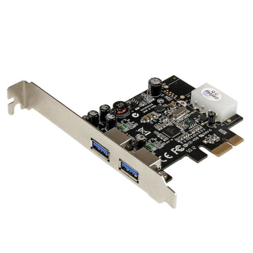 StarTech.com 2 Port PCI Express (PCIe) SuperSpeed USB 3.0 Card Adapter with UASP - LP4 Power StarTech.com 2 Port PCI Express (PCIe) SuperSpeed USB 3.0 Card Adapter with UASP - LP4 Power